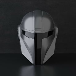 im1.jpg Archivo 3D Casco inspirado en el casco mandaloriano・Design para impresora 3D para descargar