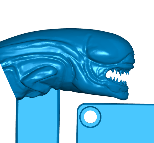 Alien Chestburster Mailbox Flag and Mount or Binary Indicator - 3D model önizlemesi