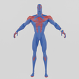Renders0015.png Spiderman 2099 Spiderverse Textured Rigged Lowpoly