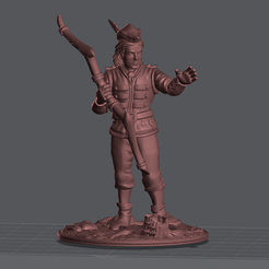 robin-1.png Файл STL фигурка робина гуда・Модель 3D-принтера для скачивания