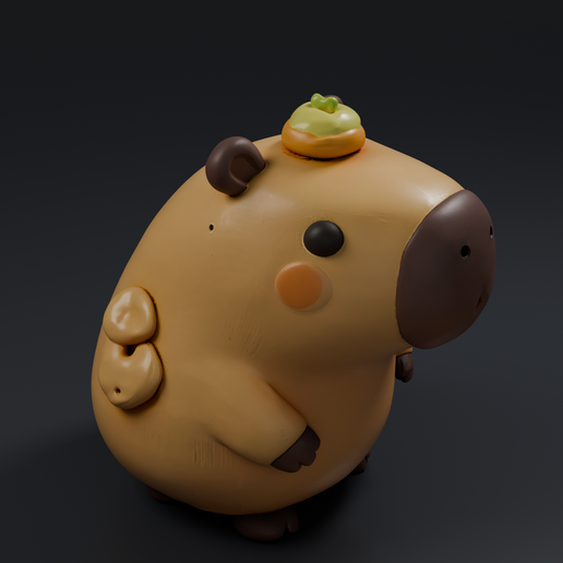 Cute Capybara 1 3D printable STL miniature