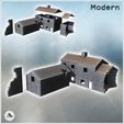 1-PREM.jpg Set of Stone Farm Buildings with Tile Roof (20) - Modern WW2 WW1 World War Diaroma Wargaming RPG Mini Hobby