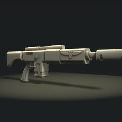 Screen_LasGun.png Fichier STL gratuit Laser Rifle (Kantrael Inspired style)・Plan pour impression 3D à télécharger