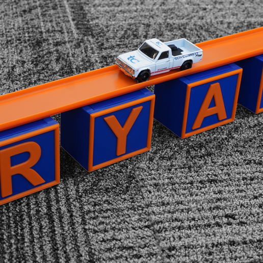 Hot Wheels Compatible Letter Bridge