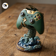 1.png Dragon Arm Gamepad Holder STL | Fantasy Claw Controller Stand