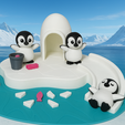 285d9656-fac2-4348-b15e-ae2e8024d186.png ❄️ Игровой набор "Ледяной остров" - 3D-печатная арктическая база 🐧✨