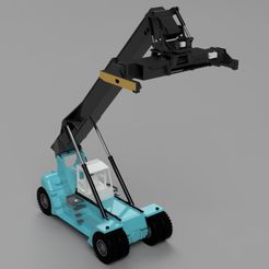 Stacker_1.jpeg STL file container reach stacker HO scale 1:87・3D print design to download