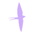 hirondelle2.stl Schwalbe fliegender Vogel