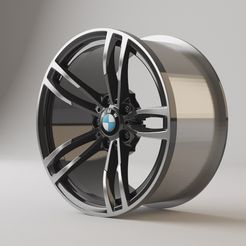 Render BMW.jpg STL file BMW rim・3D printable model to download