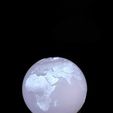 4.jpeg Modelo del planeta Tierra. Earth stl model. Earth lamp.
