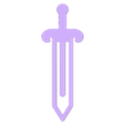 Sword bookmark.stl Sword bookmark