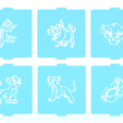 1.png Lion king stencil set of 6 for Coffee and Baking