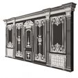 Wireframe-3.jpg Boiserie Classic Wall with Mouldings 09 White