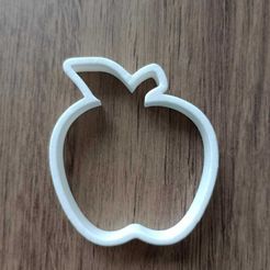 apple.jpeg Archivo STL Cookie Cutter Manzana Fruta・Modelo imprimible en 3D para descargar