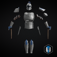 Medieval-Captain-Rex-Armor-Front-Exploded.png Bartok Medieval Captain Rex Armor - 3D Print Files