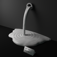 6.png Télécharger fichier statue de l'eau - PAS DE SOUTIEN • Design à imprimer en 3D, HaeSea