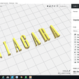 CURA.png NIAGARA font uppercase 3D letters STL file