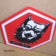cabeza-perro-cartel-letrero-rotulo-impresion3d-peligro-mascota.jpg Beware of Dog, poster, sign, sign, logo, print3d, animal, dangerous, protection
