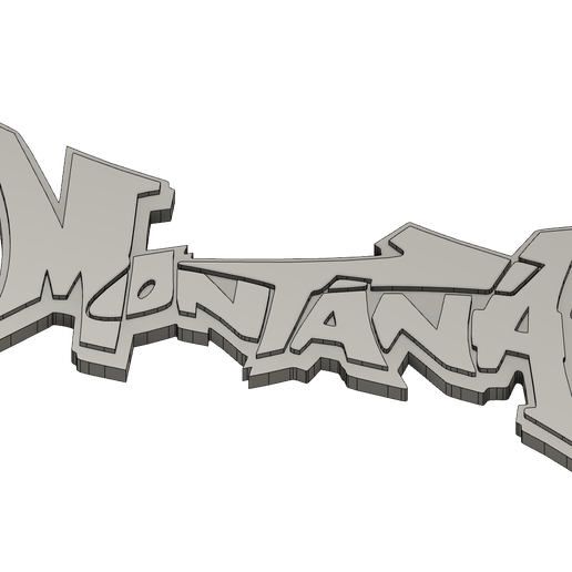 MONTANA logo 3D model