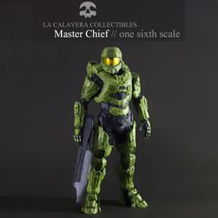 0.jpg Archivo STL gratis Master Chief HALO one sixth scale kit・Modelo imprimible en 3D para descargar