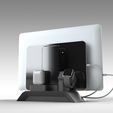 Untitled-6.jpg STL file Apple Device Charging Station for MacBook and iPad Pro・3D print design to download