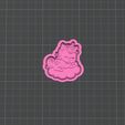CookieCutter-111.jpg hello kitty mermaid cutter, kawaii mermaid stl, chibi mermaid reference, cookie cutter outline study, cute kitty mermaid art, stl learning template, modeling practice character, 2d to stl study file, kawaii lineart reference, learning only design