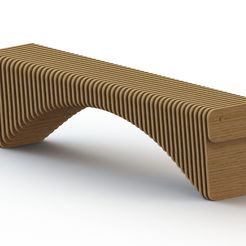 pb19.jpg 3D-Datei Parametrische Bank・Vorlage für 3D-Druck zum herunterladen