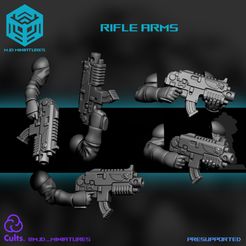 rifle-arms-FREE.jpg Light Scouts - Rifle arms [FREE] - Space soldiers modular bits