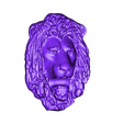 LionHead.stl Lion Head Wall Hanger (Sculpture 3D Scan)