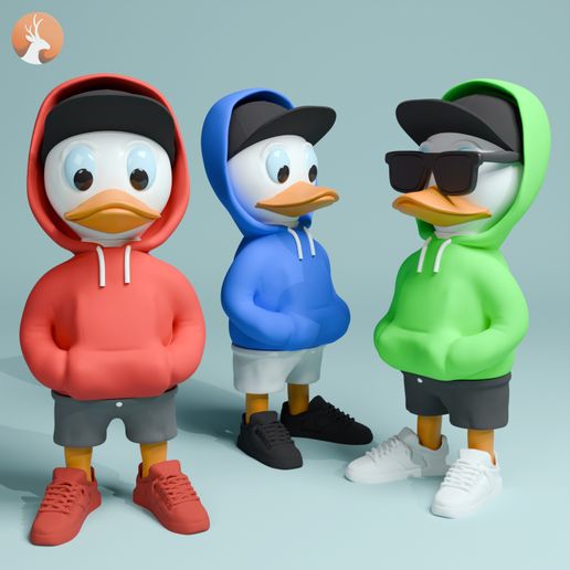 new-cover.jpg Duck Family Urban Vibes Huey (MULTIPARTS, 3MF)