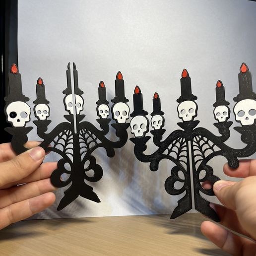 HORROR HALLOWEEN CANDLE HOLDER – SPOOKY 3D PRINTABLE