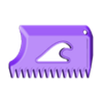 surf comb (1).stl Surf comb wax