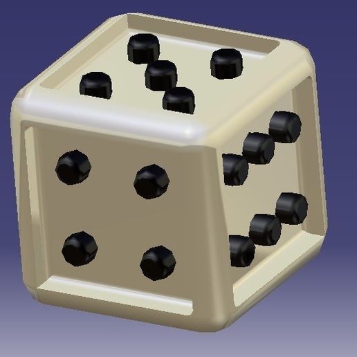 1.jpg Download STL file Dice/Cube • 3D printer template, miniul