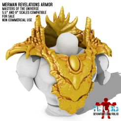 RBL3D_Merman_Revelations_armor_0.jpg Fichier OBJ Armure Mer-man de Revelations (compatible avec Motu)・Plan à imprimer en 3D à télécharger