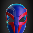2099SpiderManFront.png Spider Man 2099 faceshell for Cosplay 3D print model