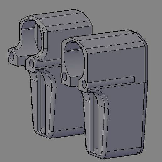 HK 416 Custom Stock 3D model