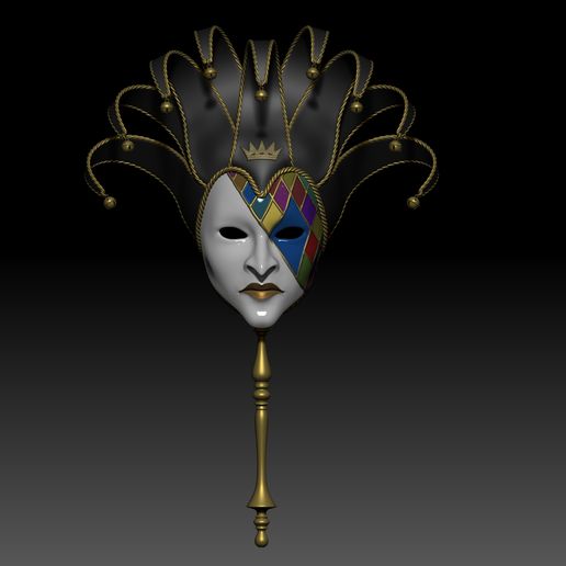 🎨 Jester Mask・ STL File for 3D printing・Cults