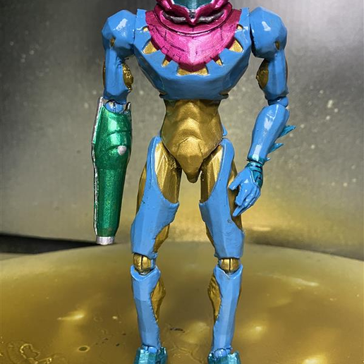 🦸 METROID FUSION SUIT CUSTOM ACTION FIGURE KIT・Free 3D File for 3D ...