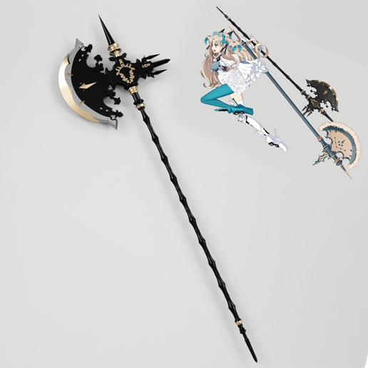 Space Ereshkigal’s Lance-Axe black Stage 3- Fate/Grand Order | 3D Print File (STL)