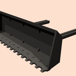 dozer1.jpg 28mm Dozer blade for Imperial Chimeras APC 3D print model