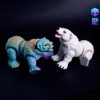 img__PolarBear_005.jpg POLAR BEAR - ARTICULATED - PRINT-IN-PLACE - FLEXI - CUTE