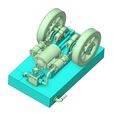 Assembly.jpg 3D Print 4 Stroke Single Cylinder Air Engine