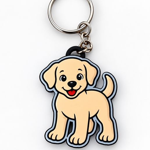 Labrador Puppy Keychain