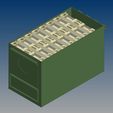 iso-stacked.jpg STL file 22LR 450x storage fits inside 50cal ammo can・3D printer model to download