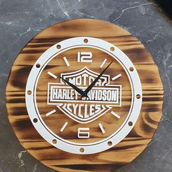Reloj de pared bicolor Harley Davidson