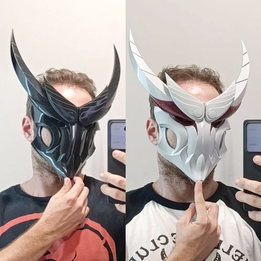 6.jpg Blood Moon Yasuo Cosplay Mask - League of Legends 3D Print Model