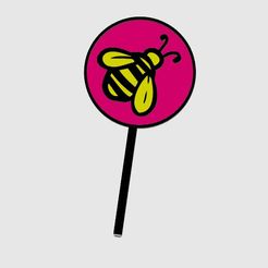 61-cts.jpg Fichier STL Garniture pour mini cupcake - Thème abeille・Design pour imprimante 3D à télécharger