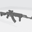 Rifle-1.png RIFLE 1 | STL, OBJ | WEAPONS | KEYCHAIN | 3D PRINT | 4K | TOY