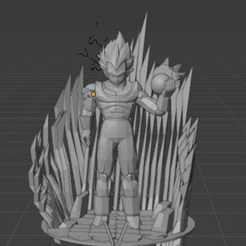 ultra-ego.png STL file Vegeta ultra ego stl・Template to download and 3D print