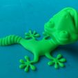 Fridge Magnet Climbing Gecko